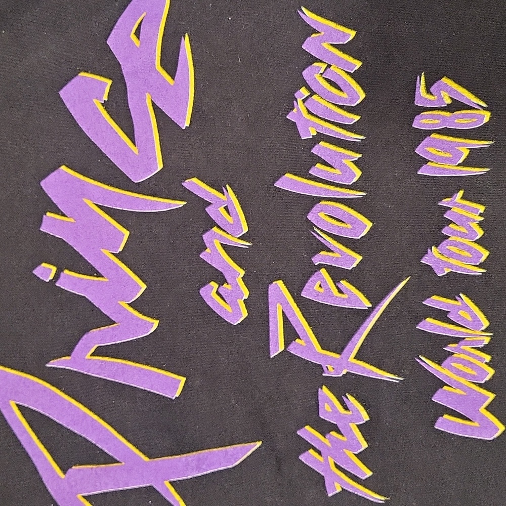 Vintage 1985 Prince and the Revolution Shirt World Tour Size M Single Stitch - Picture 7 of 9